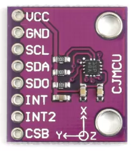 Module cảm biến gia tốc ba trục BMA250E MEMS